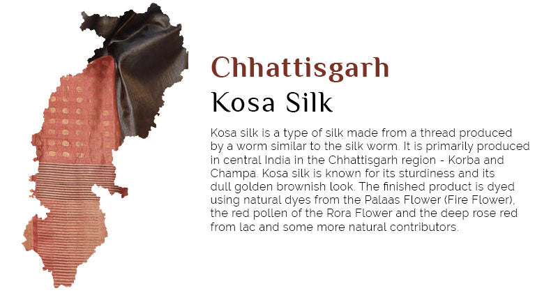 Fabric of Chhattisgarh - Kosa Silk