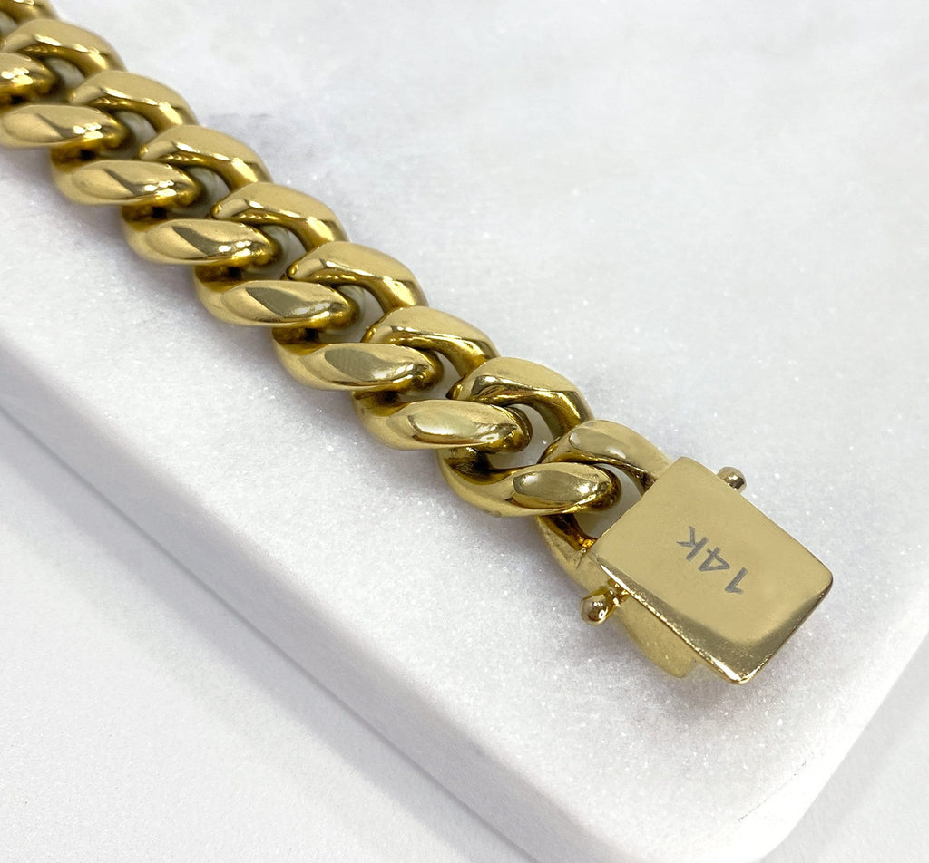 14K Gold Bonded Cuban Link Chain