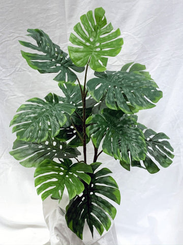 30 inch Artificial Silk Split Leaf Philodendron Floor Plant
