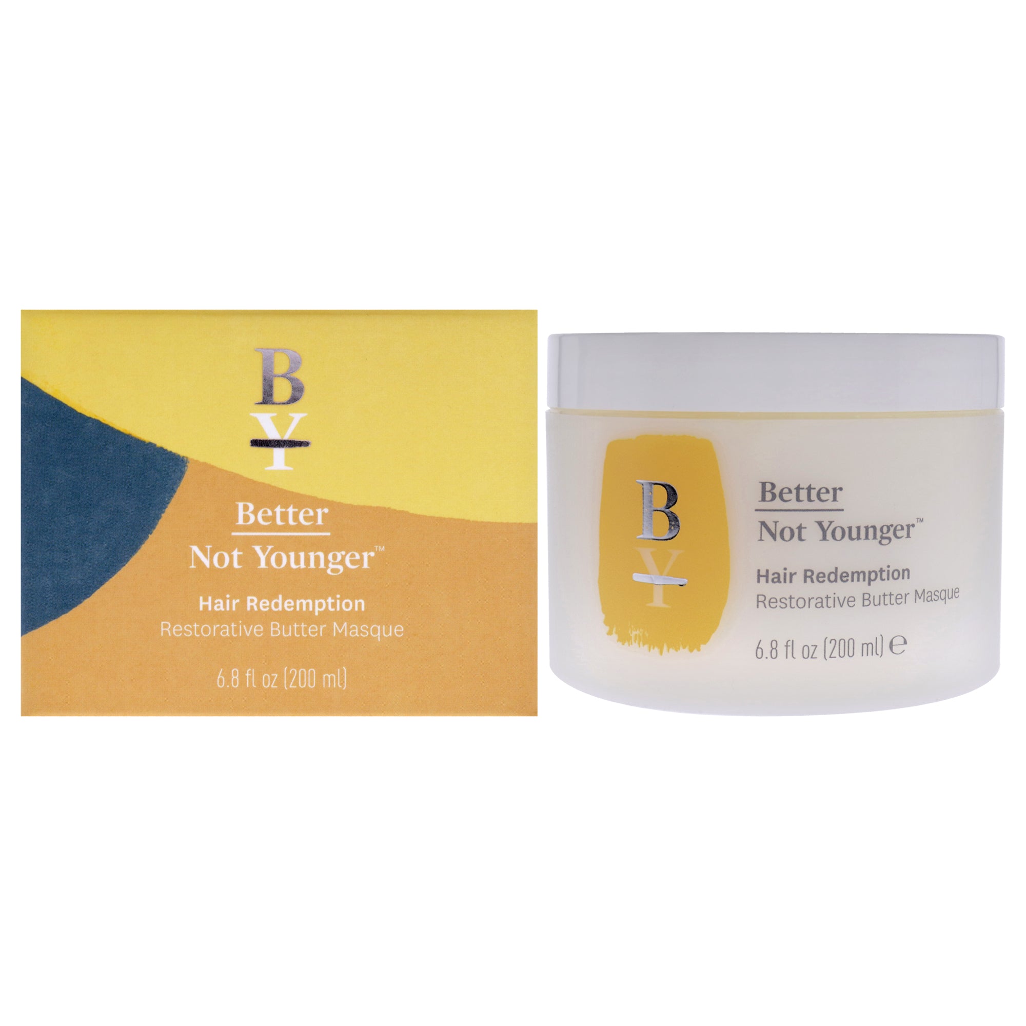 Hair Redemption Restorative Butter Masque by Better Not Younger for Unisex - 6.8 oz Masque