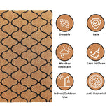 Moroccan Designer Natural Coir Doormat