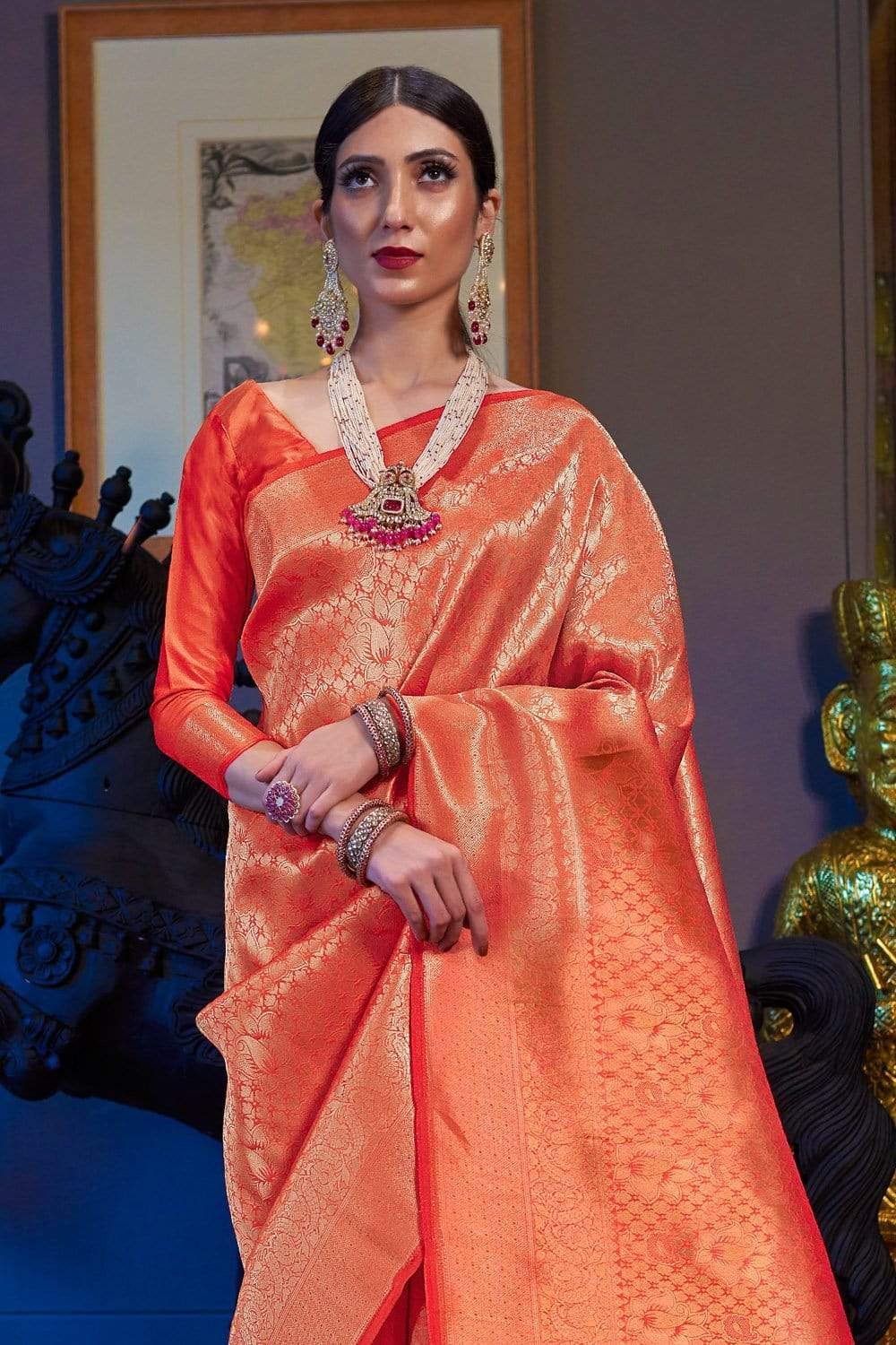 Kanchipuram Sarees - Buy Latest Kanchipuram Silk Sarees Online