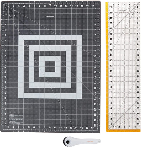 Rotary Cutter, Mat and Acrylic Ruler