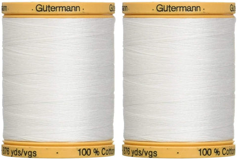 White Cotton Thread - Gutterman