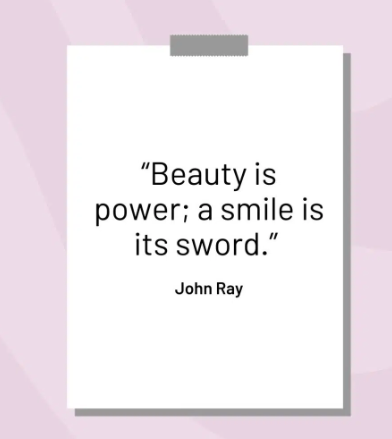 Beauty quotes - example for insta post