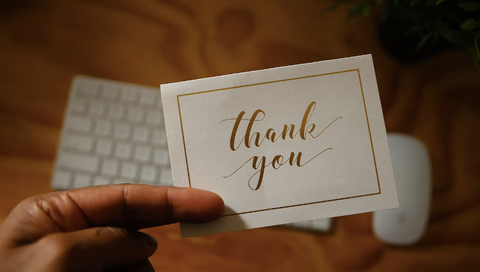 Thank you card