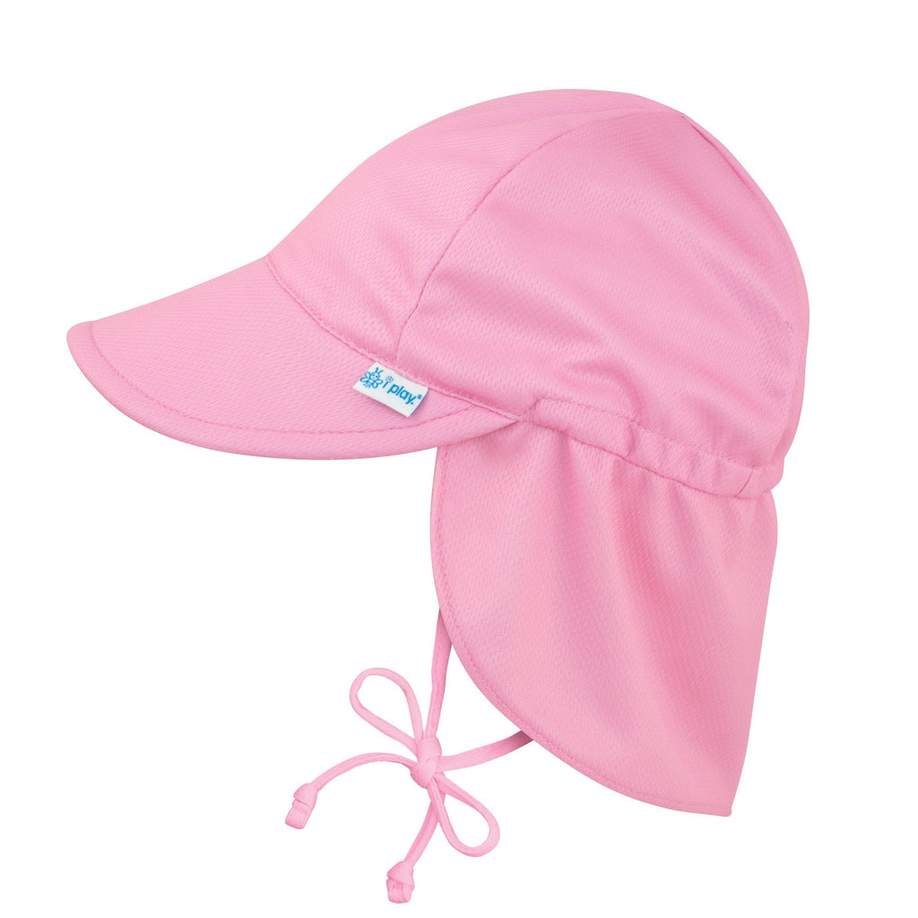 Green Sprouts Flap Sun Protection Hat Light Pink - Peekaboo