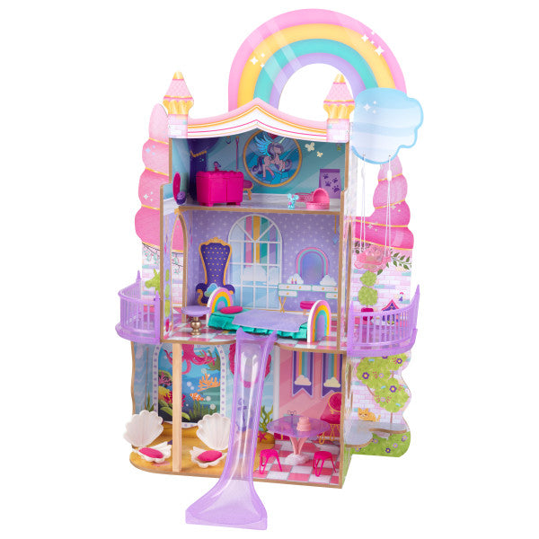  Rainbow High House – 3-Story Wood Doll House (4-Ft Tall & 3-Ft  Wide), Fully Furnished Fashion Dollhouse, Working Hot Tub, Shower,  Elevator, 50+ Accessories, Gift Toy for Kids Ages 6 7