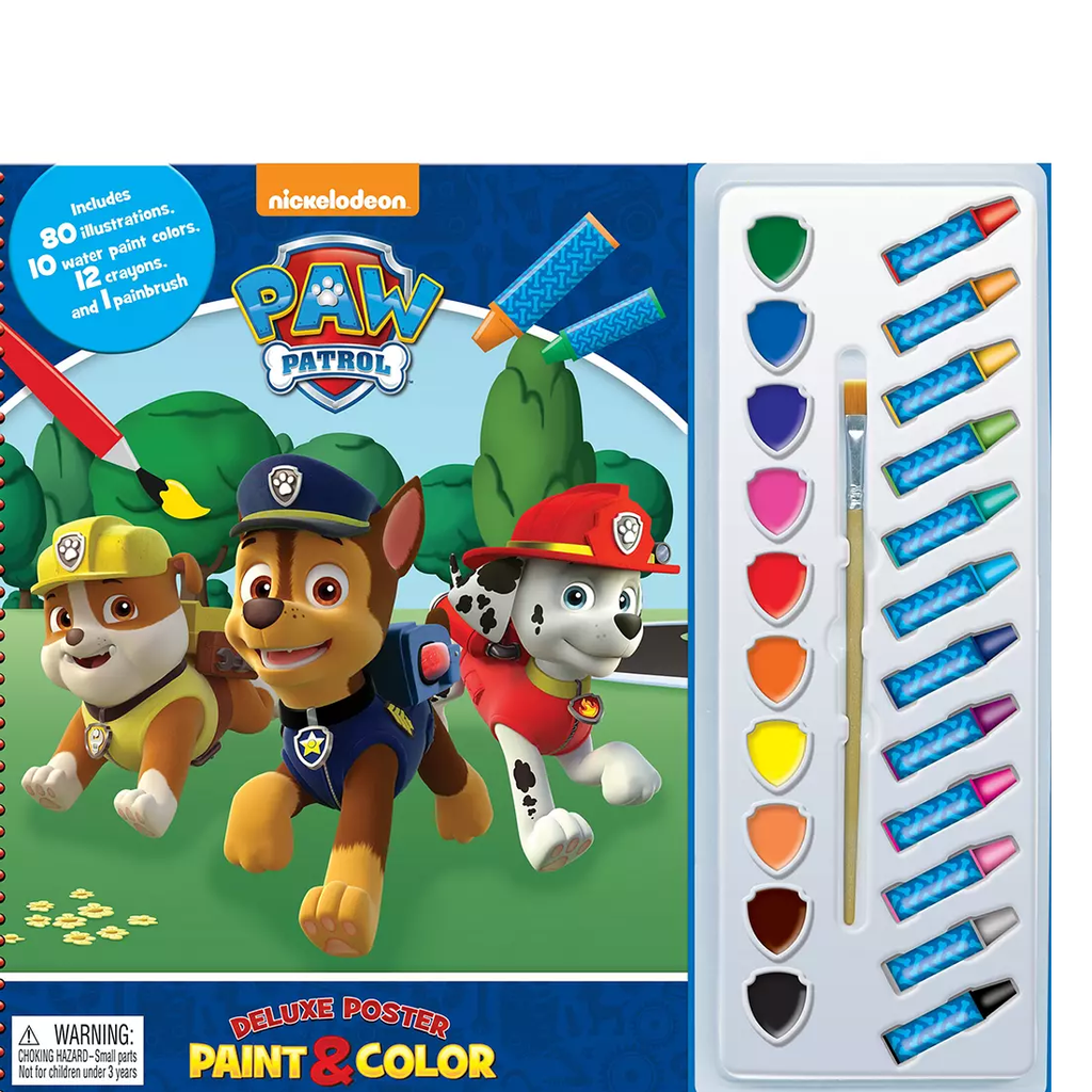 Melissa and Doug Paw Patrol Water Wow Coloring Book with Water Pen  featuring the pup Sky-Multicolor for Age-3 Years & Above - Peekaboo