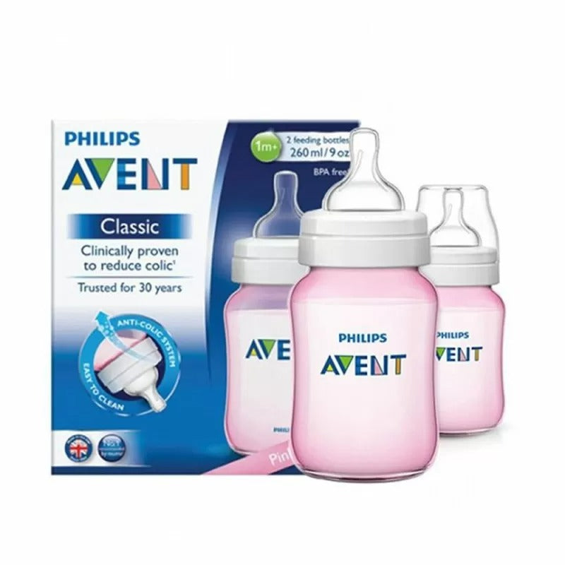 Philips Avent Feeding Bottles 260ml Age- 1 Month & Above - Peekaboo