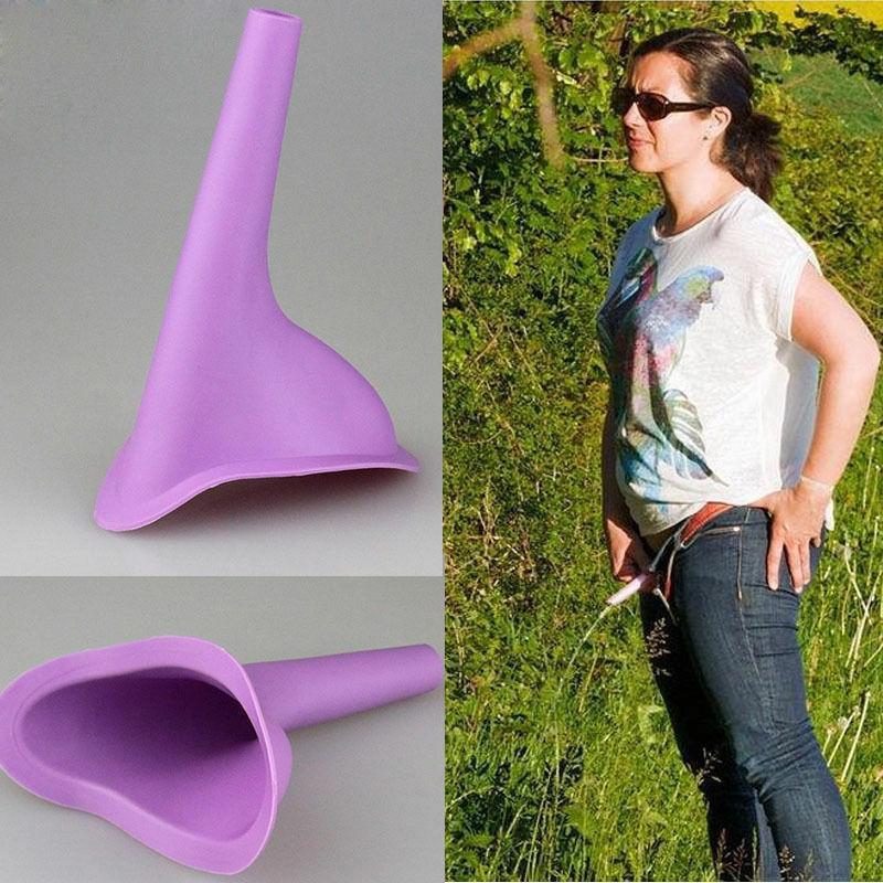 Portable Female Woman Urinal Emergency Travel Silicone Urinals 3Pcs