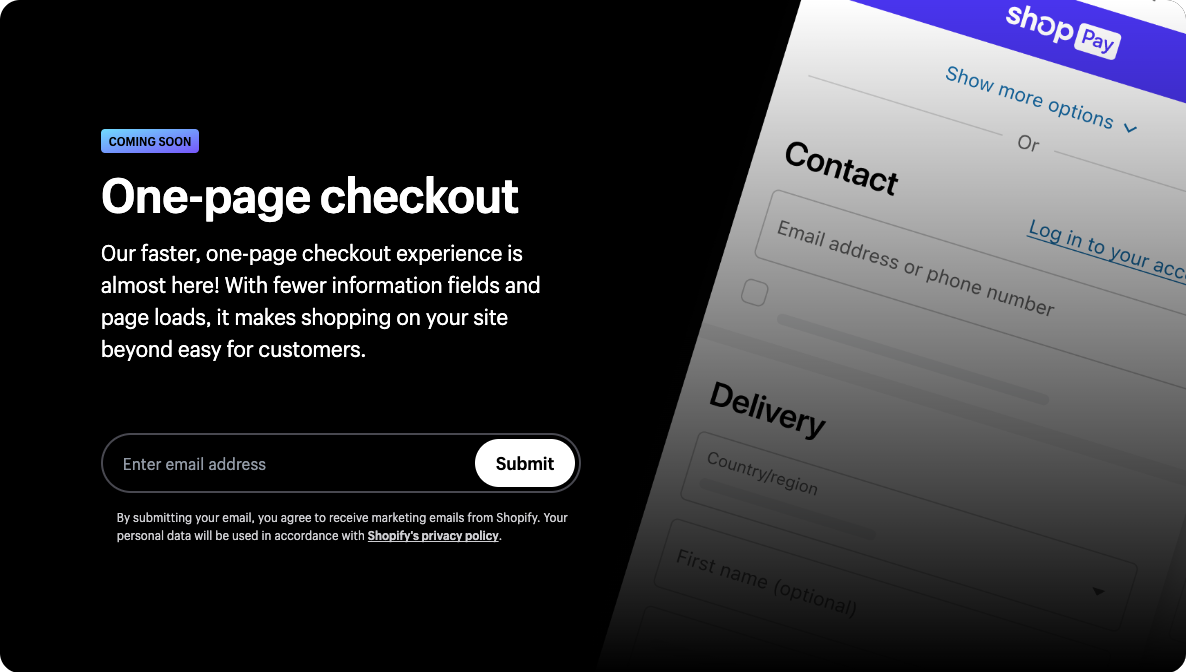 Come avere Checkout una pagina one page Shopify