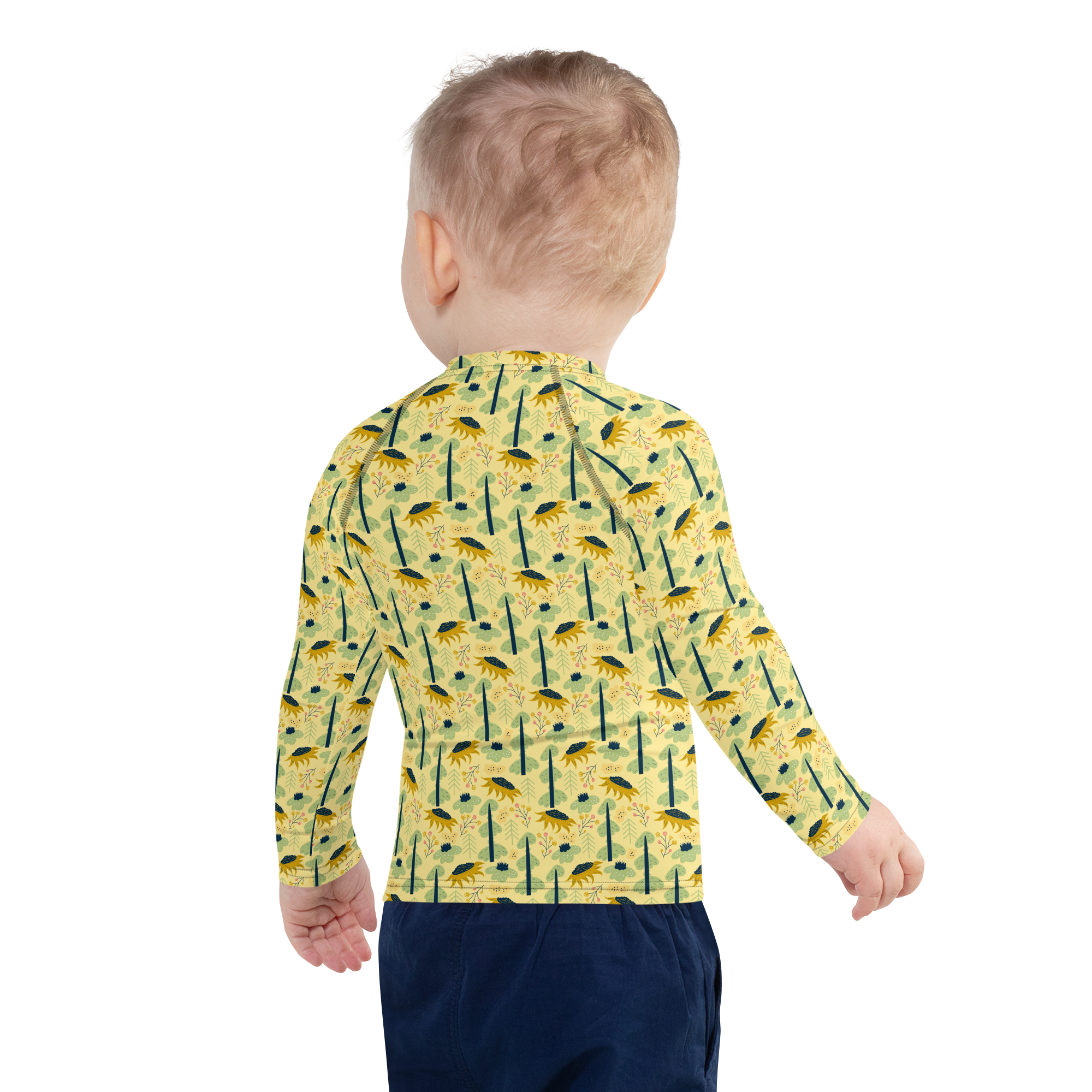 Scandinavian Spring Floral | Seamless Patterns | All-Over Print Kids Rash Guard - #1