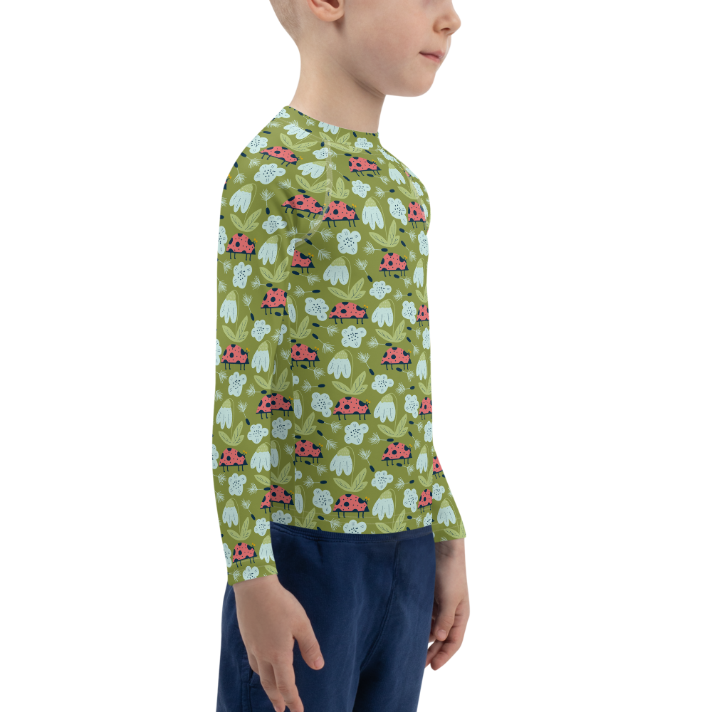 Scandinavian Spring Floral | Seamless Patterns | All-Over Print Kids Rash Guard - #5