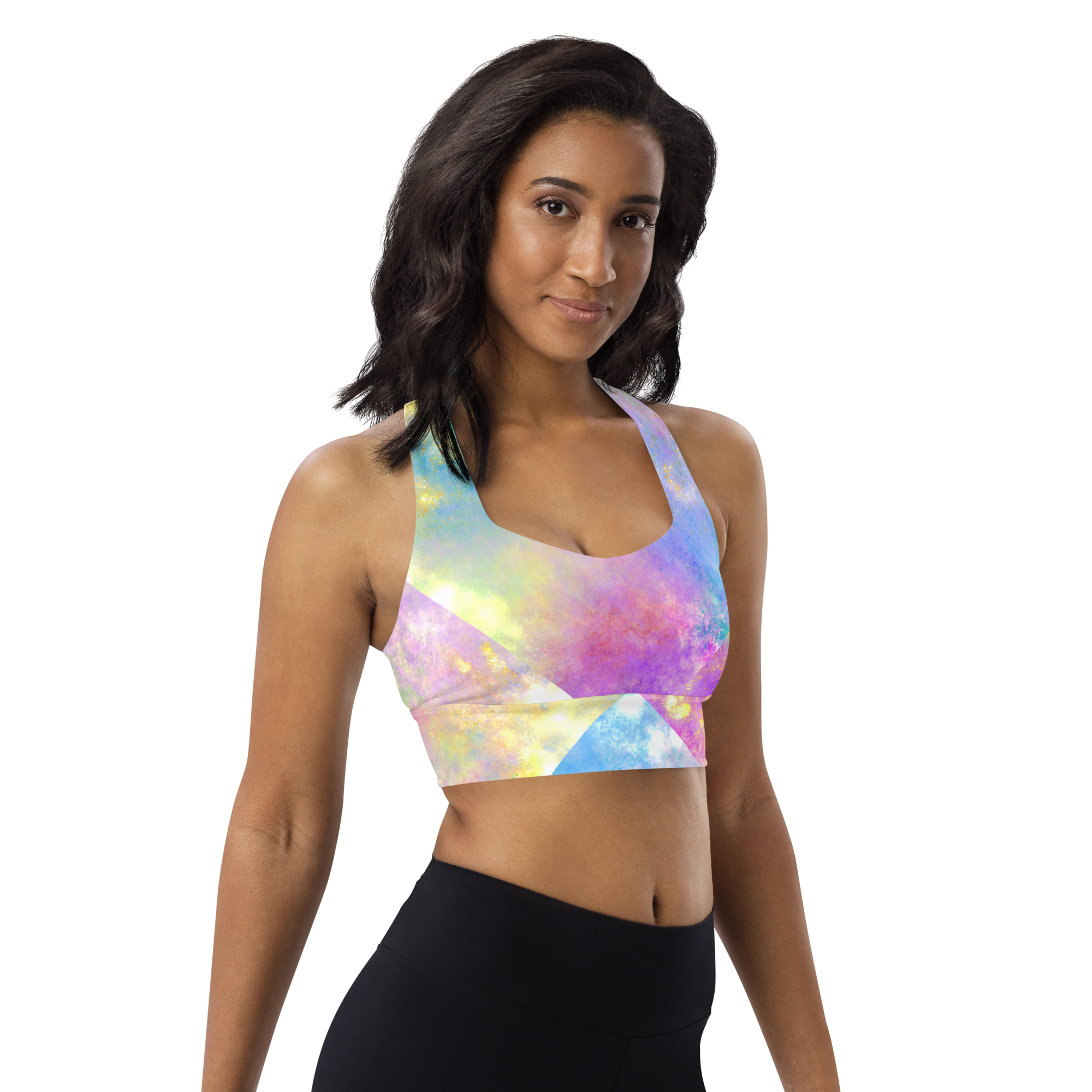 Fire Opal | Textures & Patterns | All-Over Print Longline Sports Bra - #3