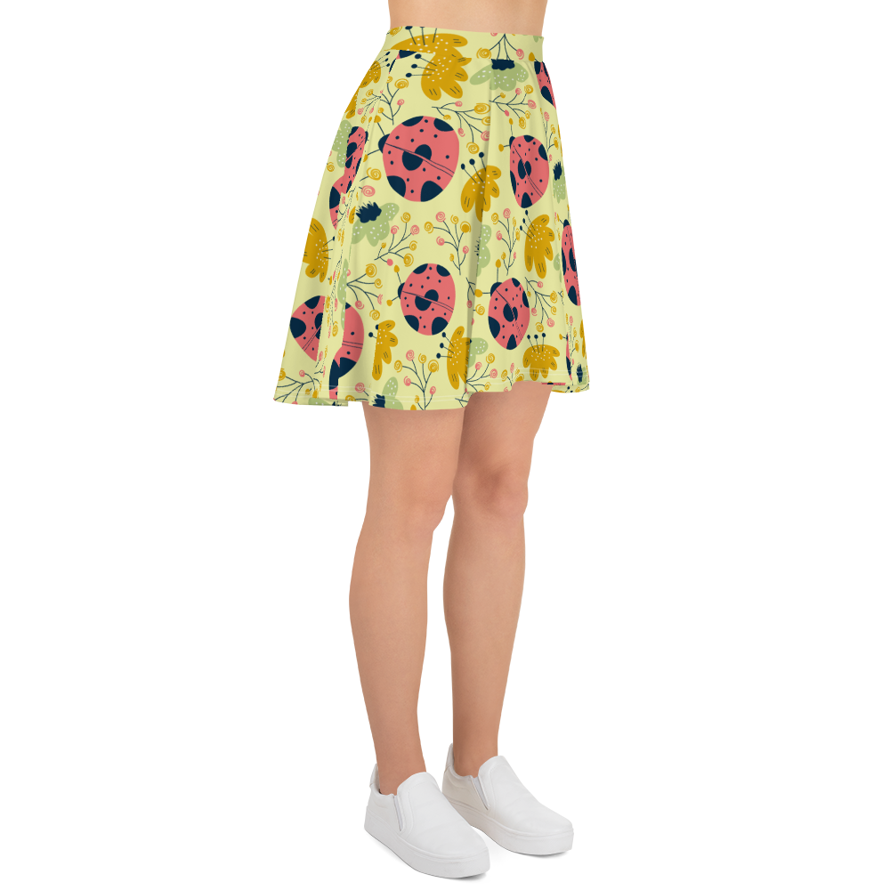 Scandinavian Spring Floral | Seamless Patterns | All-Over Print Skater Skirt - #9