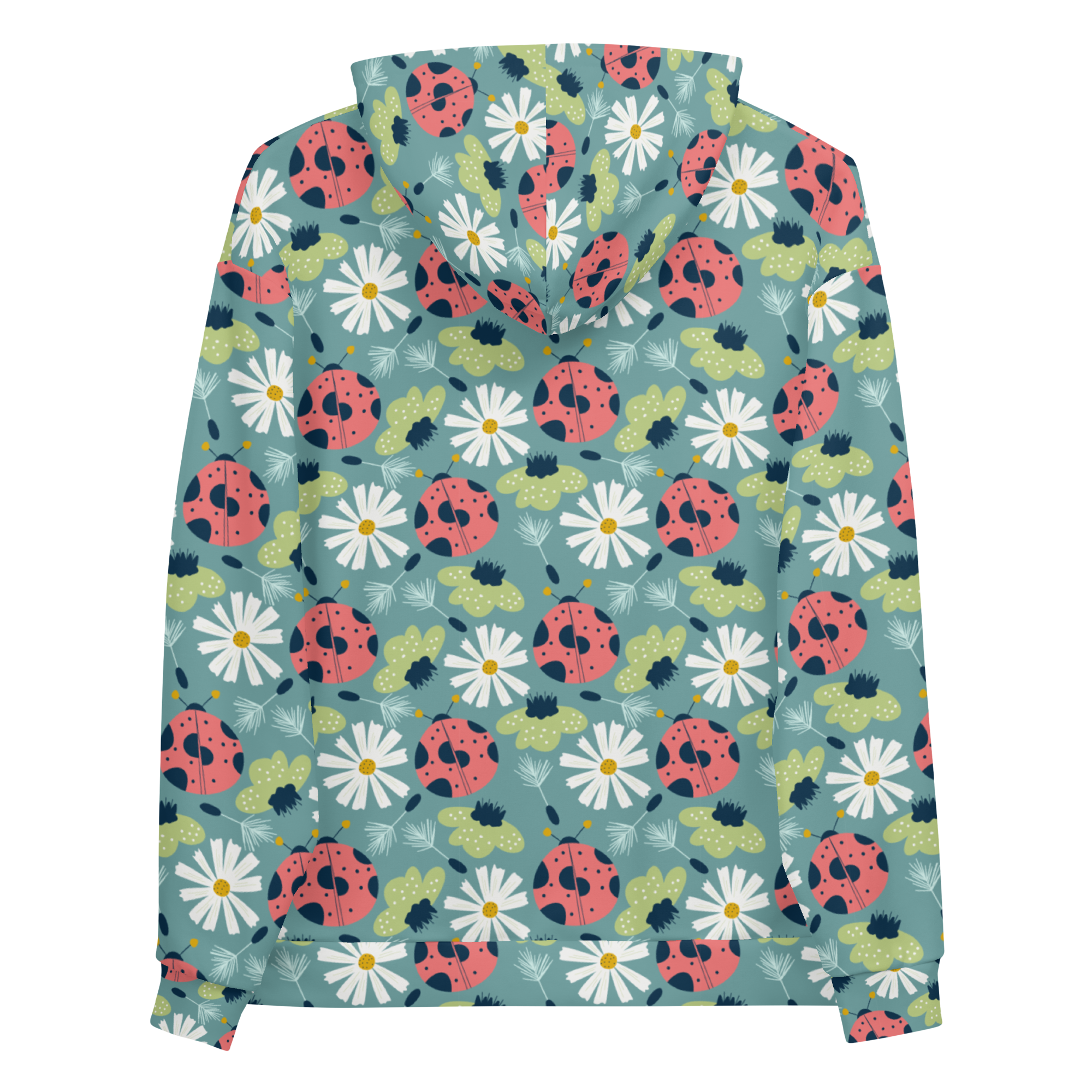 Scandinavian Spring Floral | Seamless Patterns | All-Over Print Unisex Hoodie - #2