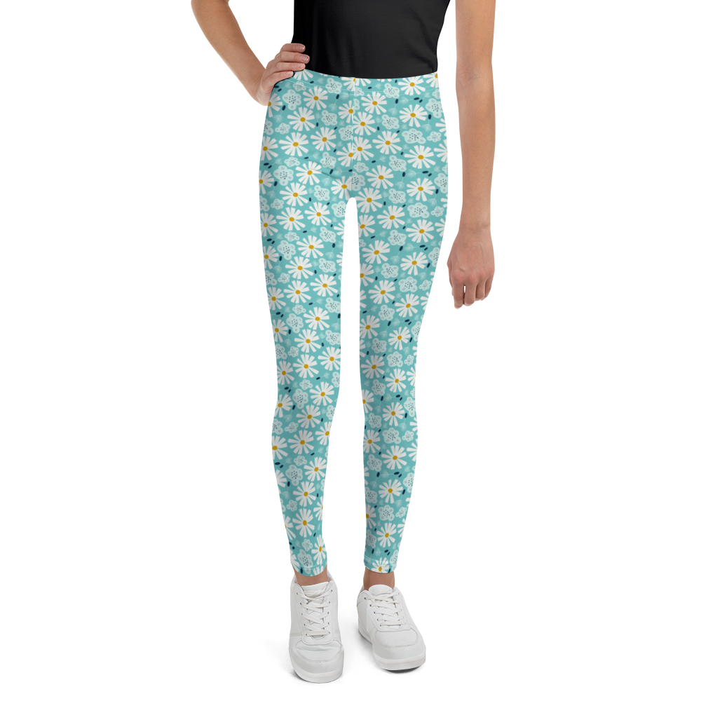 Scandinavian Spring Floral | Seamless Patterns | All-Over Print Youth Leggings - #10