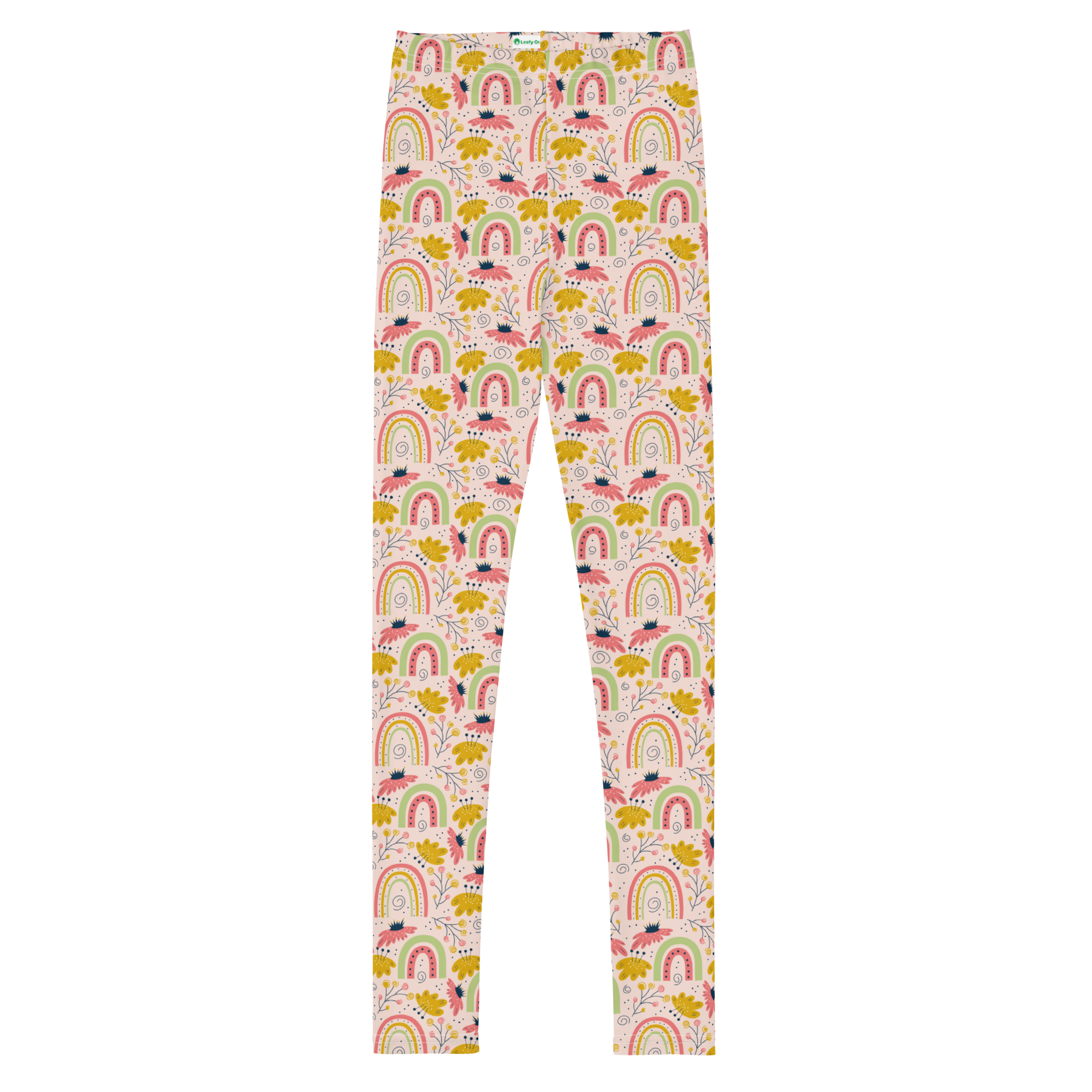 Scandinavian Spring Floral | Seamless Patterns | All-Over Print Youth Leggings - #7