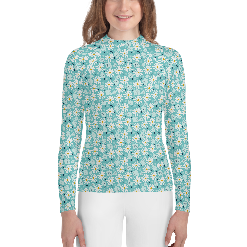 Scandinavian Spring Floral | Seamless Patterns | All-Over Print Youth Rash Guard - #10