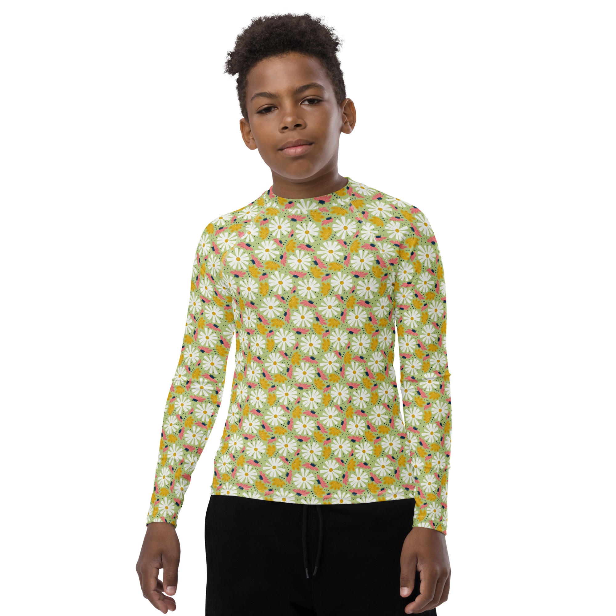 Scandinavian Spring Floral | Seamless Patterns | All-Over Print Youth Rash Guard - #4