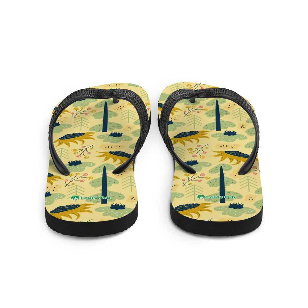 Scandinavian Spring Floral | Seamless Patterns | Sublimation Flip Flops - #1