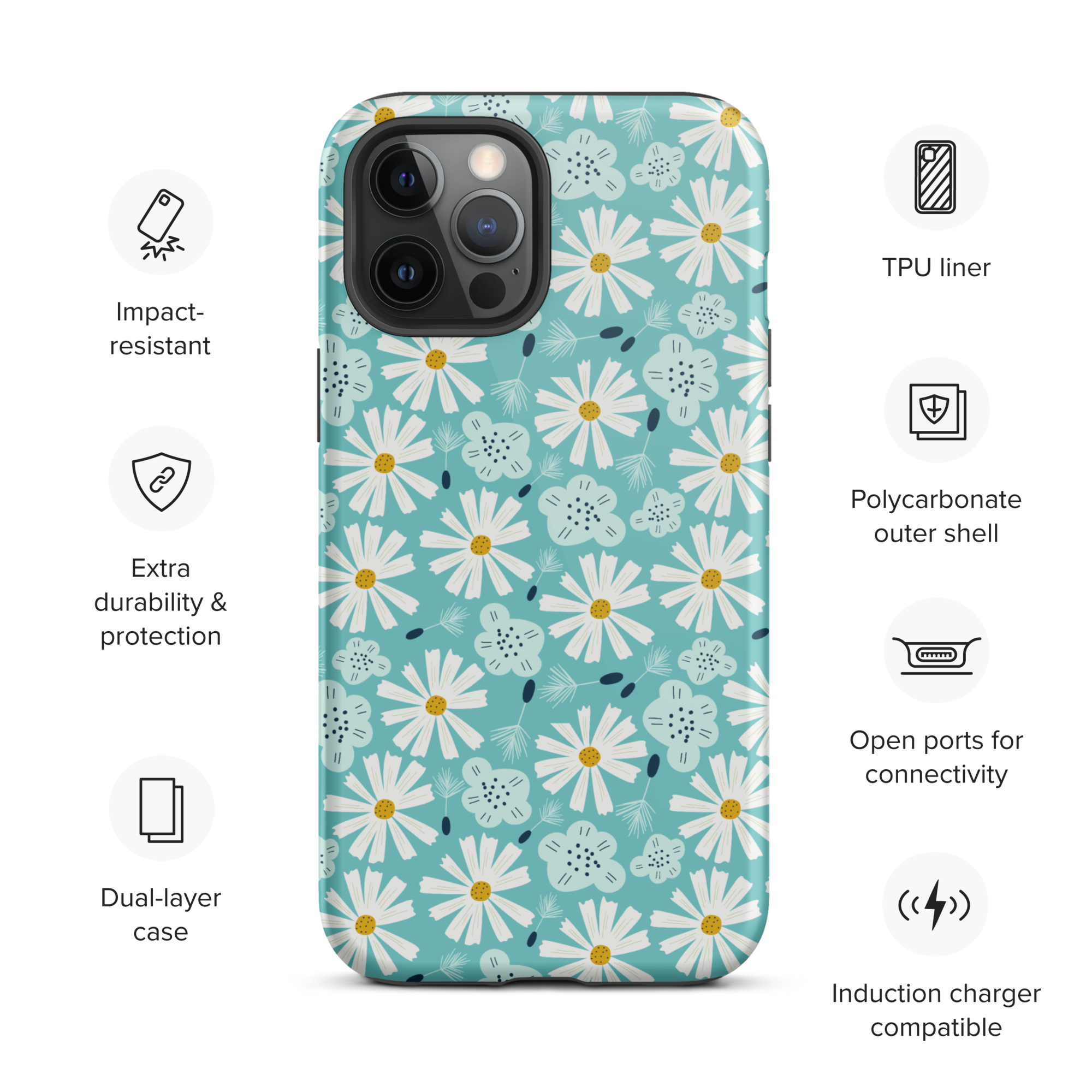 Scandinavian Spring Floral | Seamless Patterns | Tough iPhone Case - #10