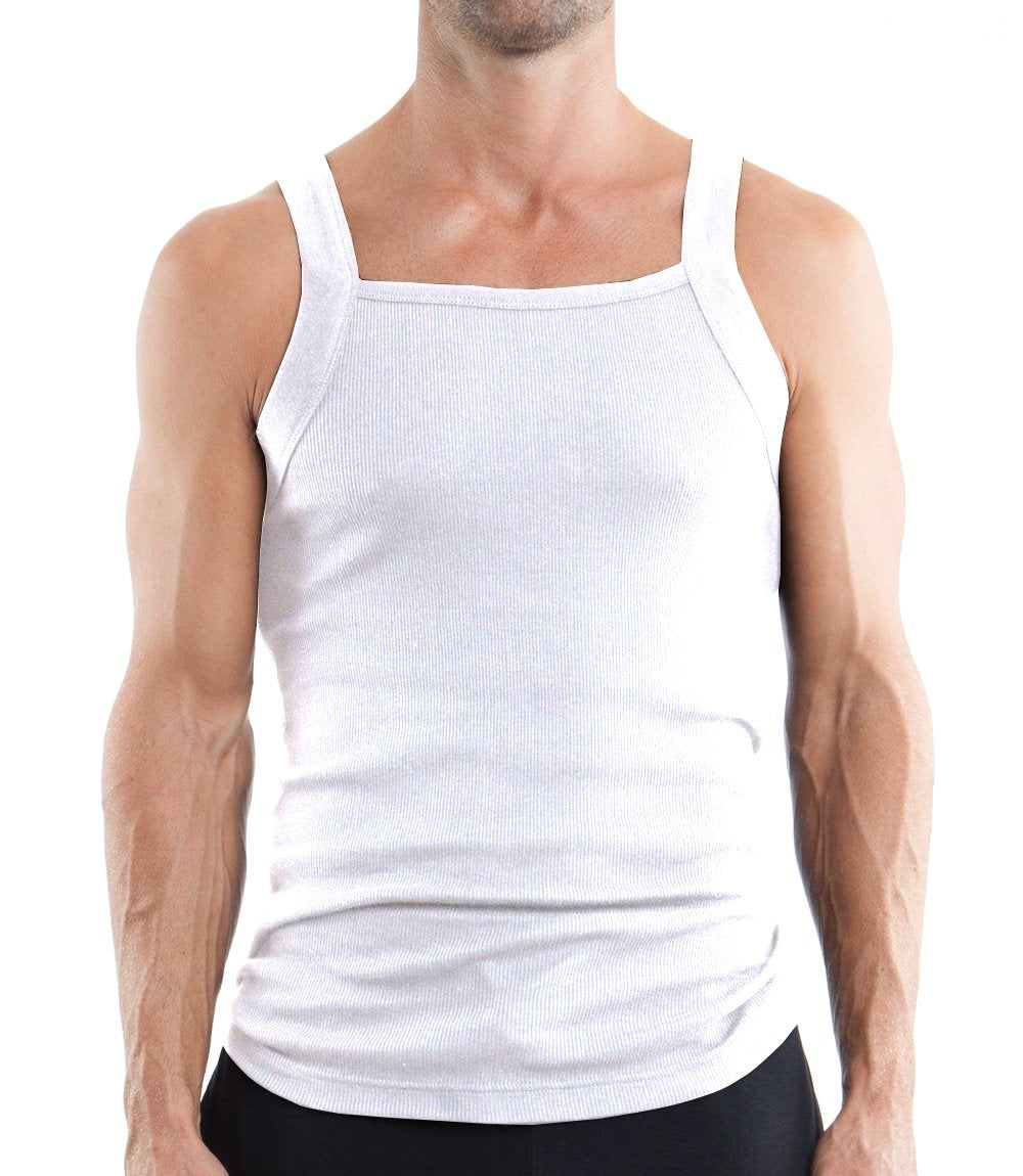 Image of 3-Pack Square Neck Tank Tops | White
