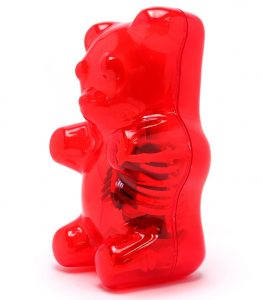Klar-Red-Gummi-Bär-Funny-Anatomie