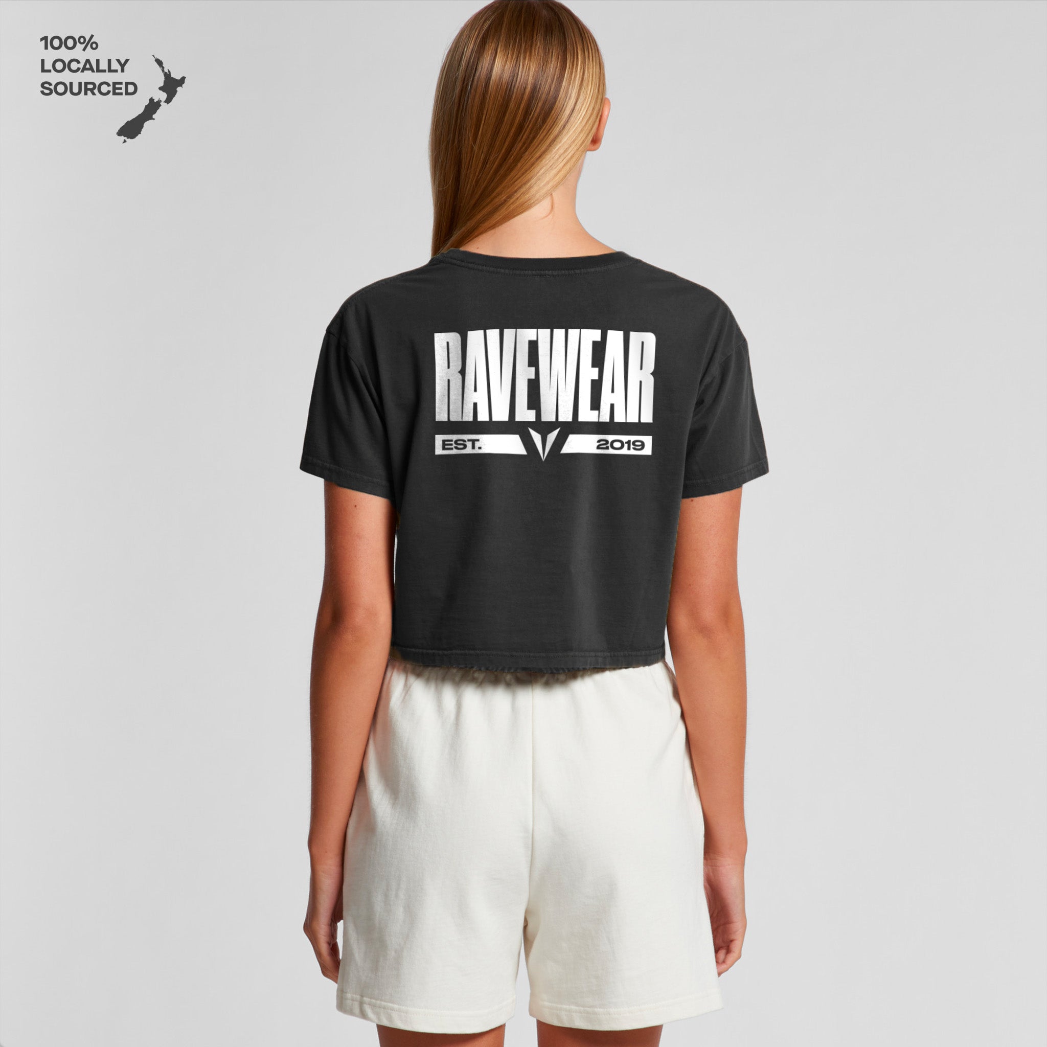 Block Crop Tee - Ravewear product image