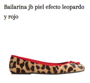 Jb piel efecto leopardo y rojo