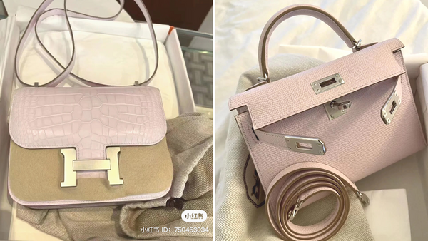 The latest color from the Hermes Fall/Winter 2022 collection! Light grayish  pink Mauve pale has arrived.