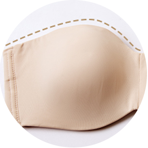  BIVOO Nakans Full Support Non-Slip Convertible Bandeau Bra,  Women's One Smooth U Side & Strapless Multiway Underwire Bra (Color :  Natural, Size : 38/85C) : Clothing, Shoes & Jewelry