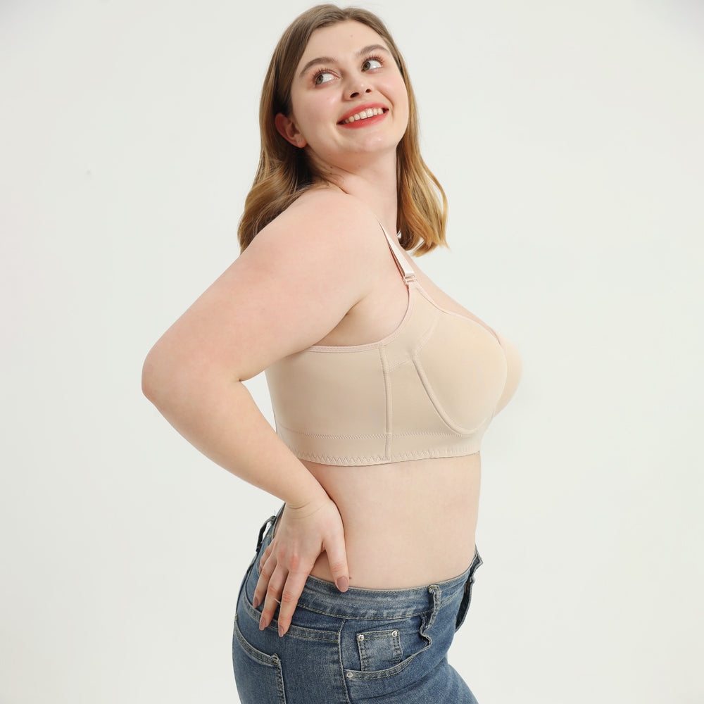 Manzene Women Strapless Bras Longline Corset Bra Hide Back Fat, Non-Slip  Multi-Way Push Up Bra