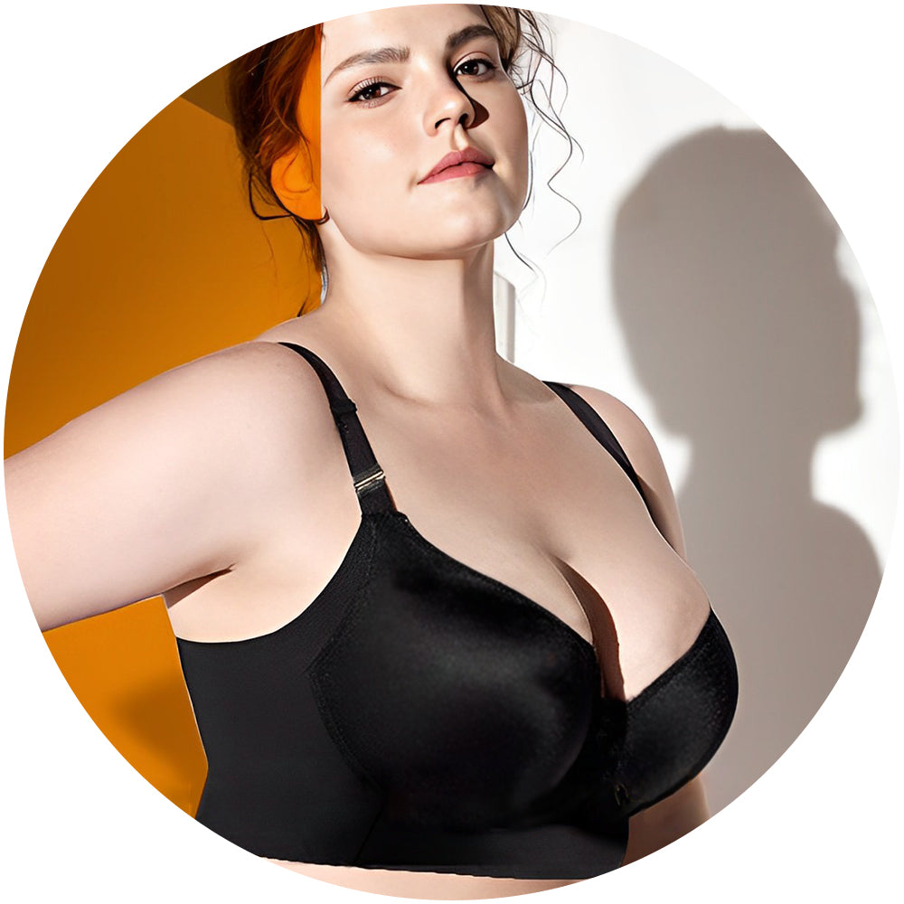 LONGTO Woobilly - Woobilly Deep Cup Bra Hide Back Fat Plus Size