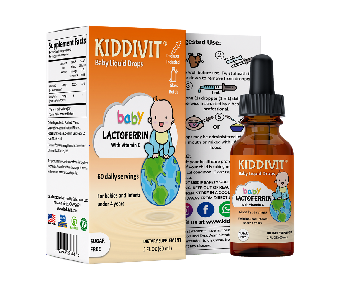 Baby Lactoferrin Liquid Drops 2 FL OZ – KIDDIVIT