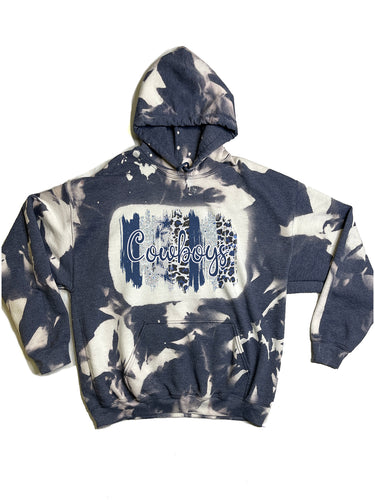 Acid Wash Football Cowboys - Hooded Sweatshirt - ADULT – Addison Cowboys  Merch