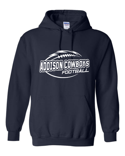 Addison Cowboys Football - Hooded Sweatshirt - YOUTH – Addison