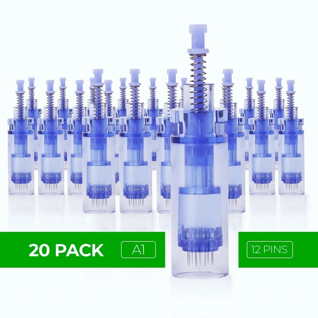 Dr. Pen A1 Cartridges - 20 Pack 12 Needles – Dr.Pen Authorized Distributor – Microneedling Pen