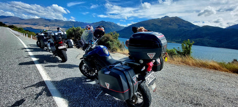 Motorbikes at lake Wanaka NZ