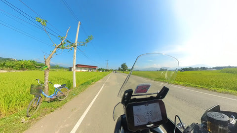 Country road with bike