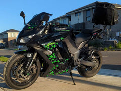Motorbike with custom ivy decal