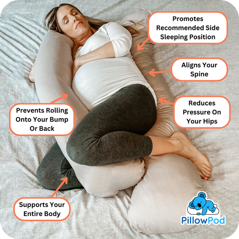 Can't Sleep While Pregnant?  The Best Pregnancy Pillow for Side Sleep