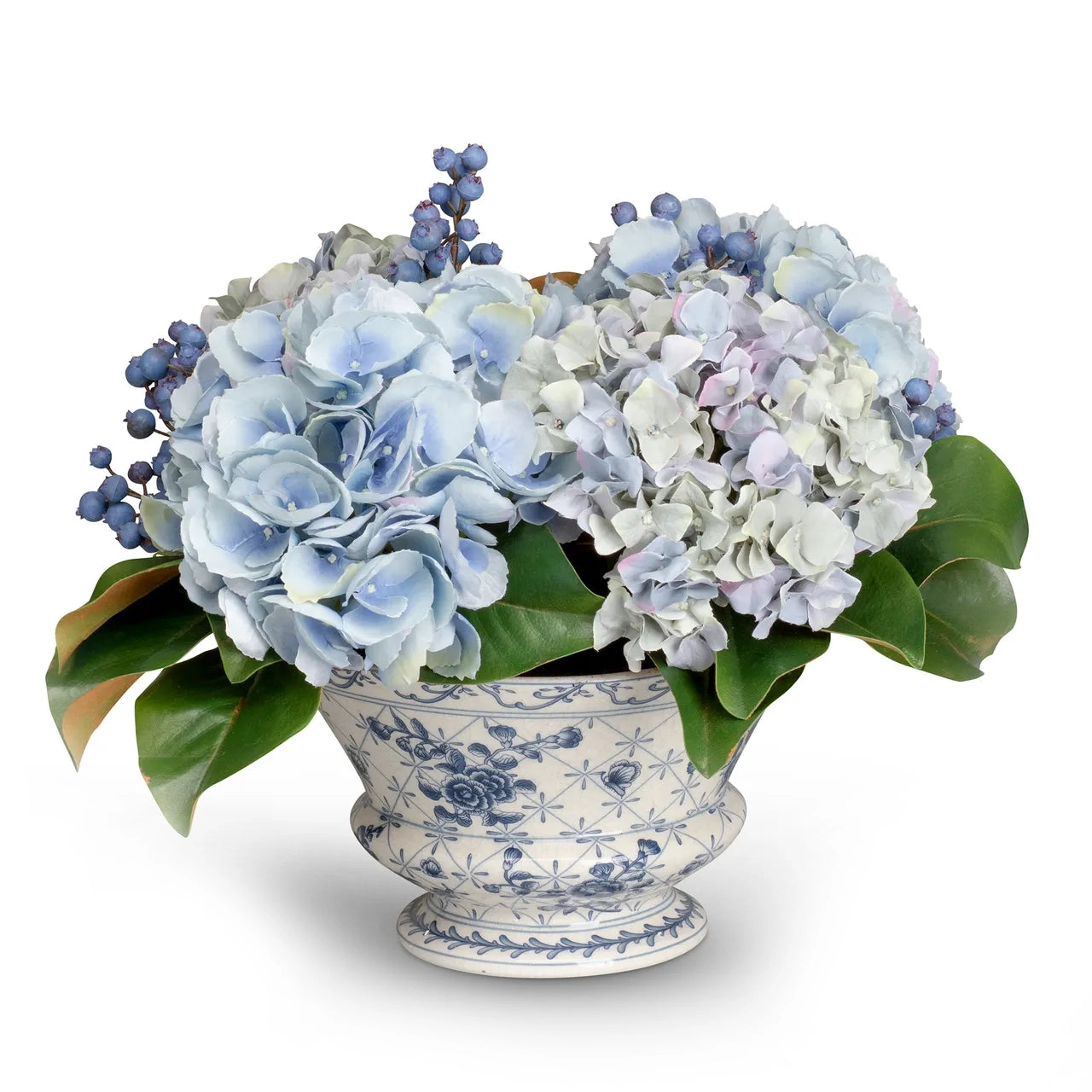 Hydrangea and Blueberry Arrangement