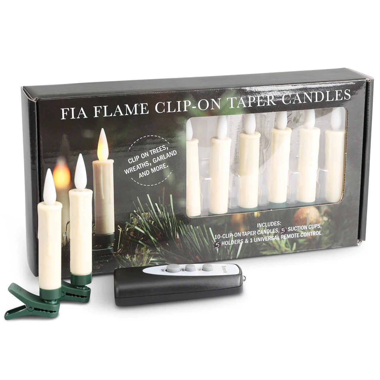 Cordless Clip-On Christmas Tree Candles