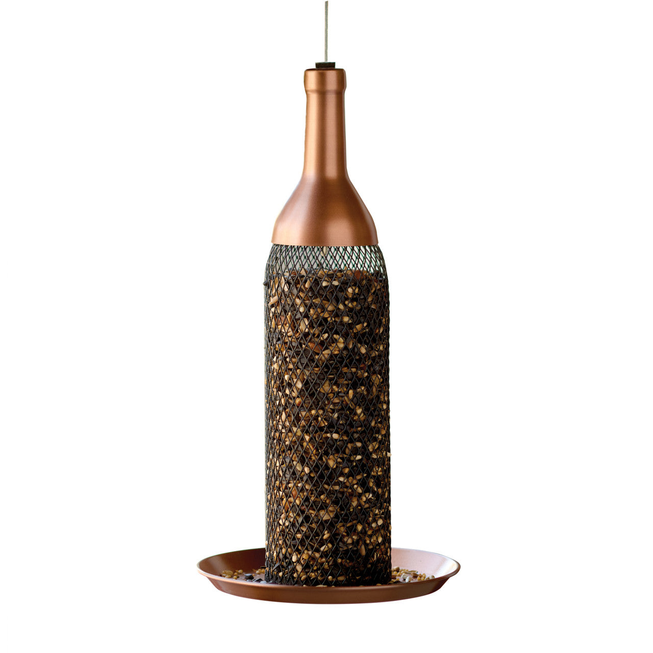 Wine Bottle Bird Feeder