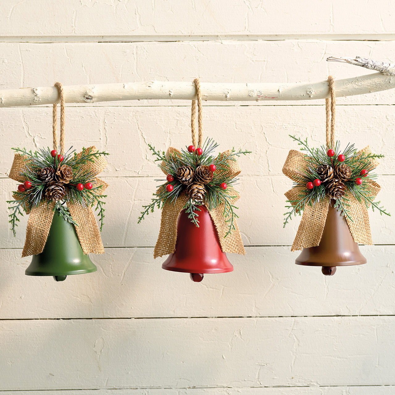 Decorated Bell Ornament Trio