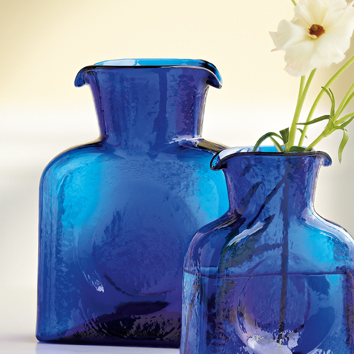 Blenko Cobalt Blue Glass Pitcher