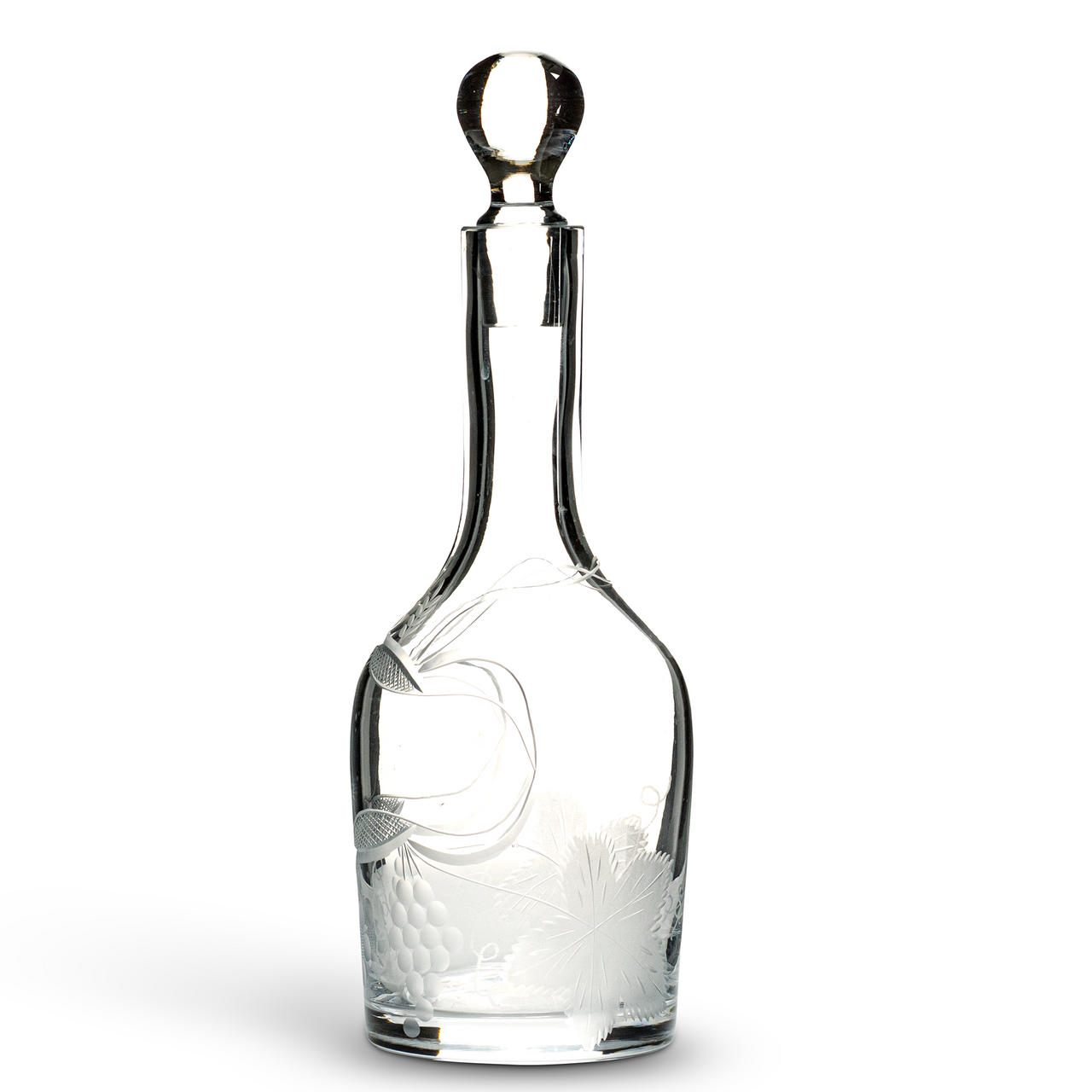 Monticello Hand-Blown Glass Decanter