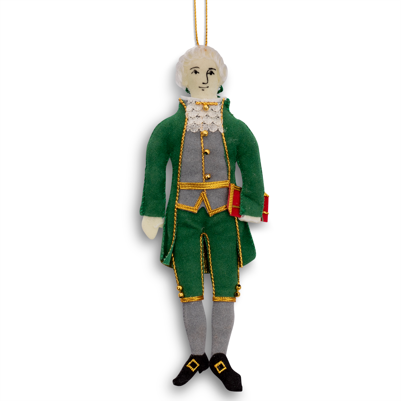 Embroidered Thomas Jefferson Ornament